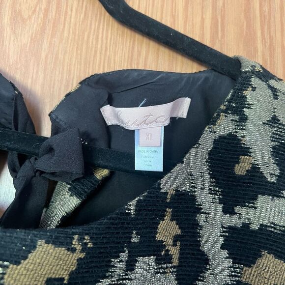 HUTCH METALLIC LEOPARD BLOUSE - Picture 3 of 5